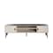 Manhattan Comfort Haley TV Stand 70.9 in White & Black Marble  in White and Black Marble TV004-WB - alternate 6